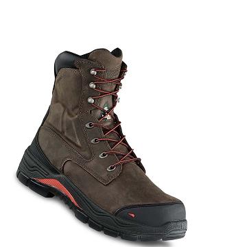 Red Wing King Toe® ADC 8-inch CSA Metguard Safety Toe Men's Waterproof Boots Taupe | ZA 415FDN